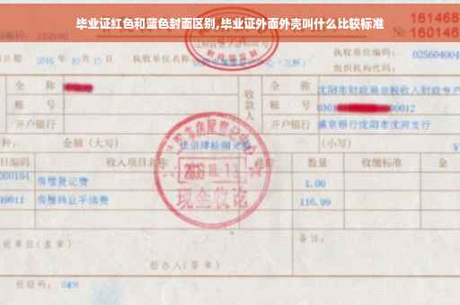 毕业证红色和蓝色封面区别,毕业证外面外壳叫什么比较标准