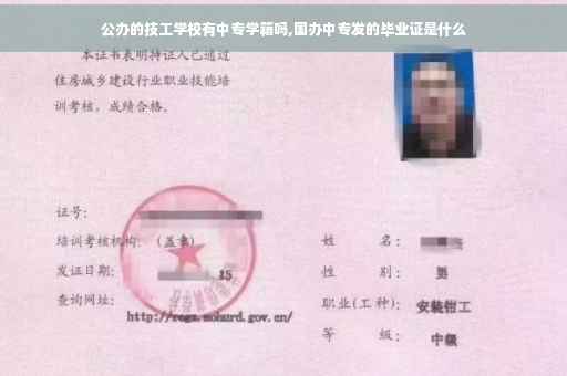 公办的技工学校有中专学籍吗,国办中专发的毕业证是什么