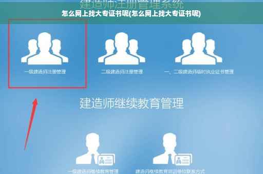 怎么网上找大专证书呢(怎么网上找大专证书呢)