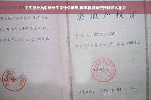 卫生职业高中毕业生是什么意思,医学检验师资格证怎么补办
