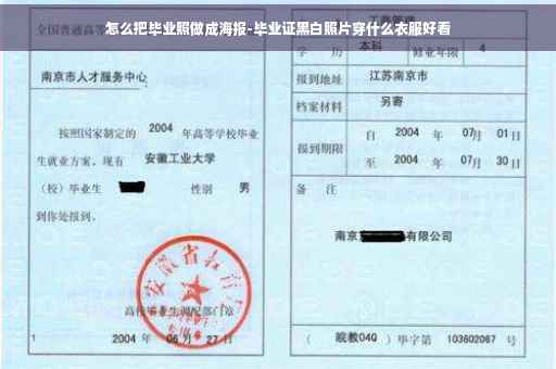 怎么把毕业照做成海报-毕业证黑白照片穿什么衣服好看