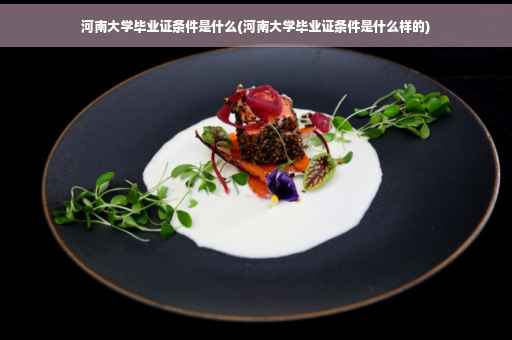 河南大学毕业证条件是什么(河南大学毕业证条件是什么样的)