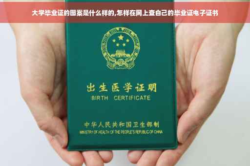 大学毕业证的图案是什么样的,怎样在网上查自己的毕业证电子证书