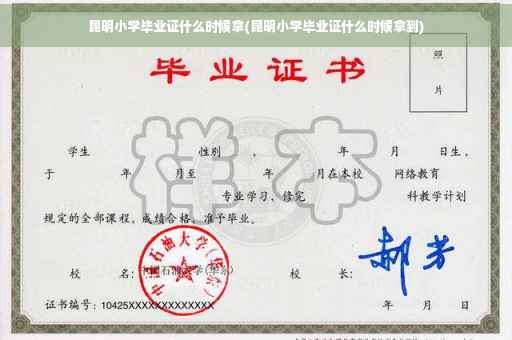 昆明小学毕业证什么时候拿(昆明小学毕业证什么时候拿到)