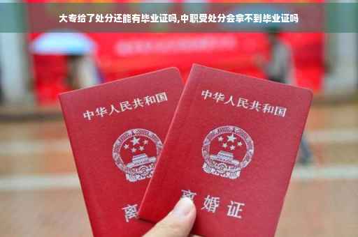大专给了处分还能有毕业证吗,中职受处分会拿不到毕业证吗