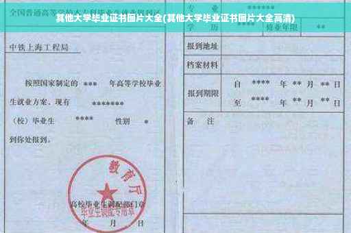 其他大学毕业证书图片大全(其他大学毕业证书图片大全高清)