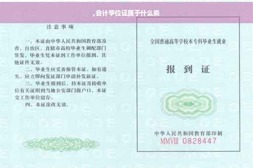,会计学位证属于什么类