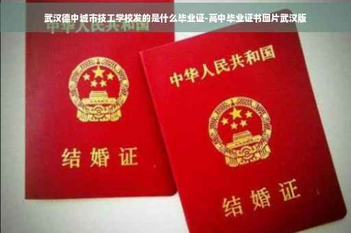 武汉德中城市技工学校发的是什么毕业证-高中毕业证书图片武汉版