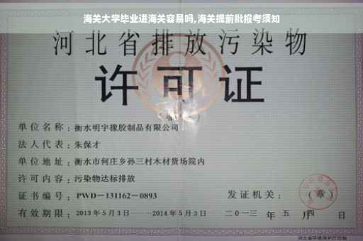海关大学毕业进海关容易吗,海关提前批报考须知