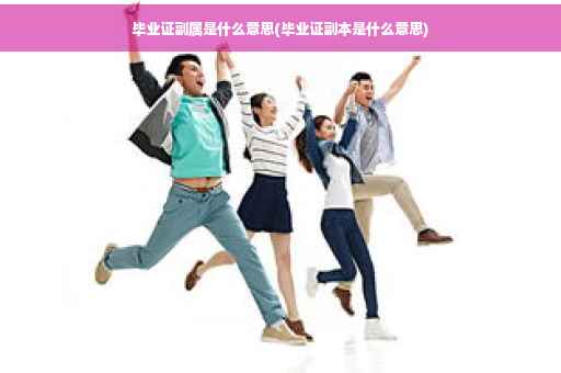 毕业证副属是什么意思(毕业证副本是什么意思)