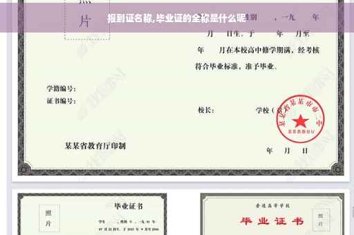 报到证名称,毕业证的全称是什么呢