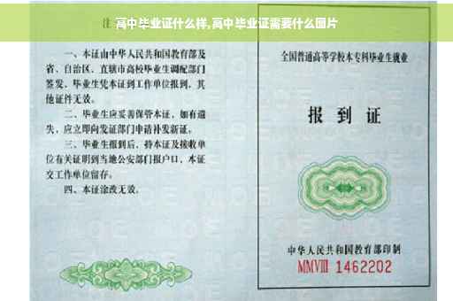 高中毕业证什么样,高中毕业证需要什么图片