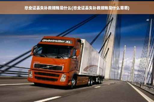 毕业证丢失补救措施是什么(毕业证丢失补救措施是什么意思)