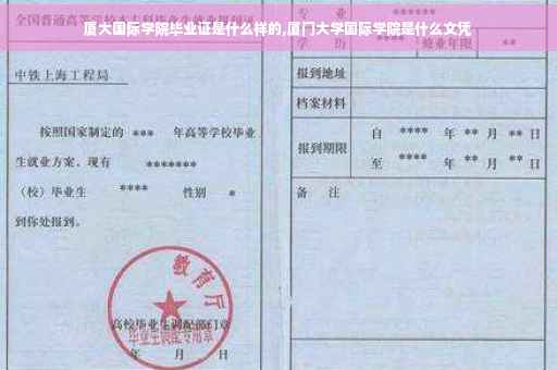厦大国际学院毕业证是什么样的,厦门大学国际学院是什么文凭