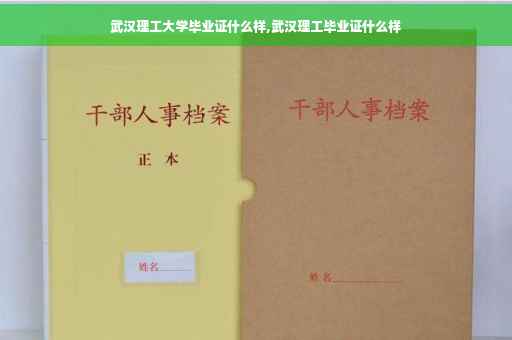 武汉理工大学毕业证什么样,武汉理工毕业证什么样