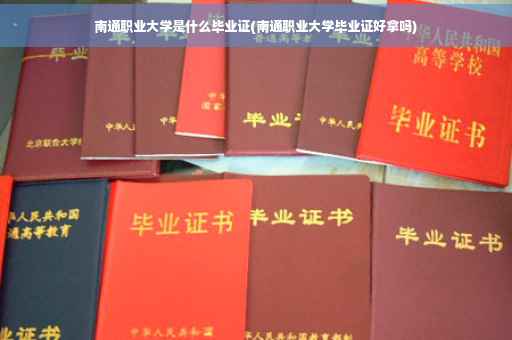 南通职业大学是什么毕业证(南通职业大学毕业证好拿吗)