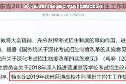 澳大利亚人的眼睛是什么颜色,学士服黄色和粉色的区别