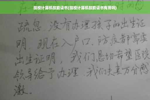 技校计算机技能证书(技校计算机技能证书有用吗)