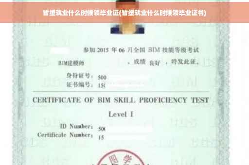 暂缓就业什么时候领毕业证(暂缓就业什么时候领毕业证书)