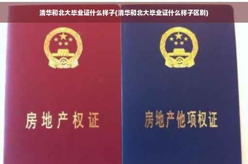 清华和北大毕业证什么样子(清华和北大毕业证什么样子区别)