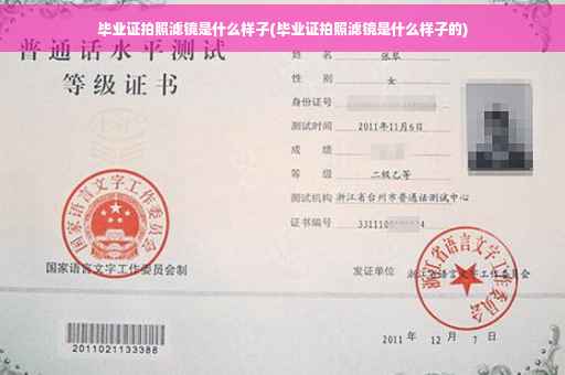 毕业证拍照滤镜是什么样子(毕业证拍照滤镜是什么样子的)