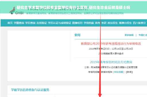 研究生学术型学位和专业型学位有什么区别,研究生毕业后就是硕士吗