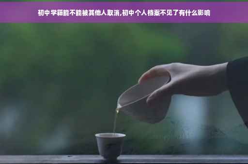 初中学籍能不能被其他人取消,初中个人档案不见了有什么影响