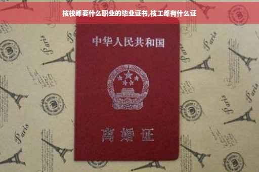 技校都要什么职业的毕业证书,技工都有什么证