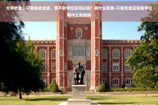 大学毕业，只拿到毕业证，拿不到学位证可以吗？有什么影响-只有毕业证没有学位有什么影响吗