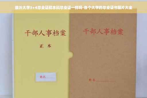 临沂大学3+4毕业证和本科毕业证一样吗-各个大学的毕业证书图片大全
