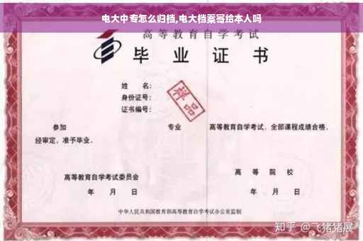 电大中专怎么归档,电大档案寄给本人吗