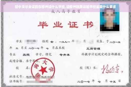 初中没毕业证能在柳州读什么学校,读柳州铁路运输学校需要什么要求