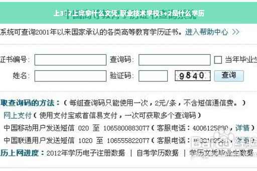 上3➕2上完拿什么文凭,职业技术学校3+2是什么学历