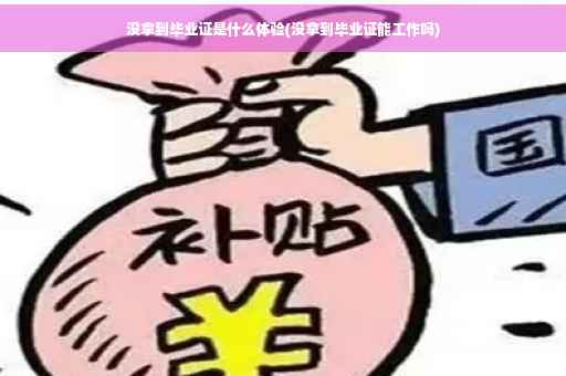 没拿到毕业证是什么体验(没拿到毕业证能工作吗)