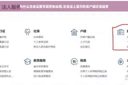 为什么毕业证要写籍贯地址呢,毕业证上显示的是户籍还是籍贯