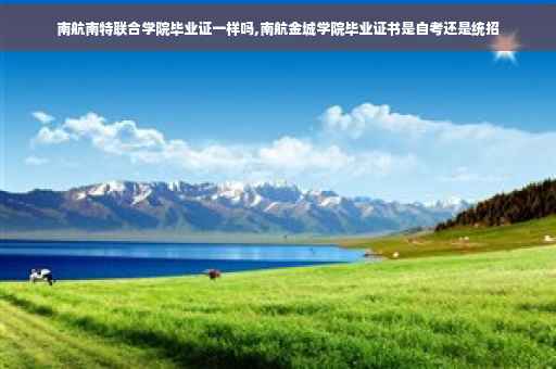 南航南特联合学院毕业证一样吗,南航金城学院毕业证书是自考还是统招