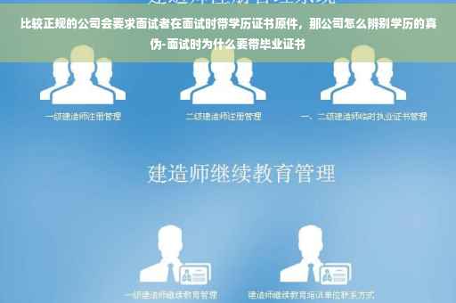 比较正规的公司会要求面试者在面试时带学历证书原件，那公司怎么辨别学历的真伪-面试时为什么要带毕业证书
