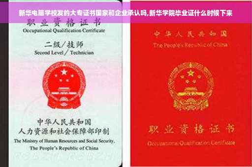 新华电脑学校发的大专证书国家和企业承认吗,新华学院毕业证什么时候下来