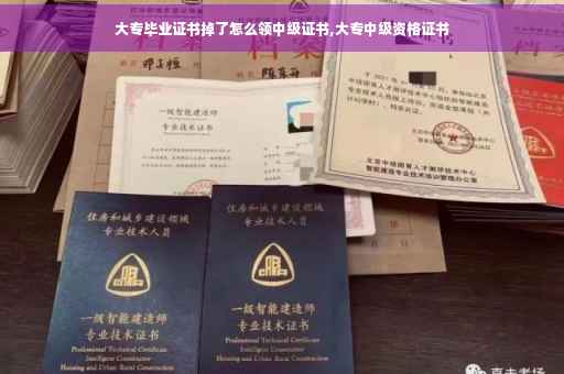 大专毕业证书掉了怎么领中级证书,大专中级资格证书