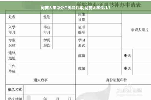 河南大学中外合办是几本,河南大学是几夲