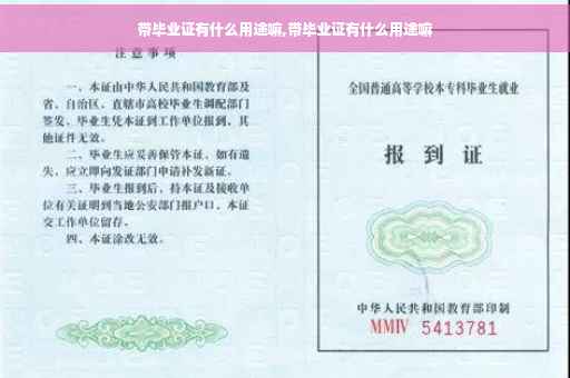 带毕业证有什么用途嘛,带毕业证有什么用途嘛