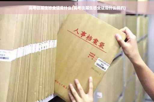 高考往届生毕业证是什么(高考往届生毕业证是什么样的)
