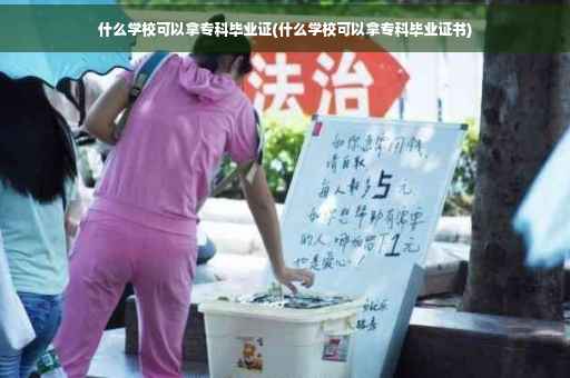 什么学校可以拿专科毕业证(什么学校可以拿专科毕业证书)