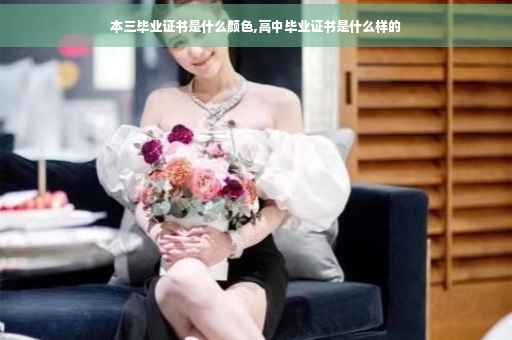 本三毕业证书是什么颜色,高中毕业证书是什么样的
