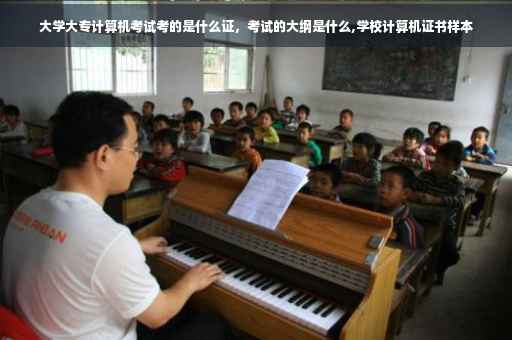 大学大专计算机考试考的是什么证，考试的大纲是什么,学校计算机证书样本
