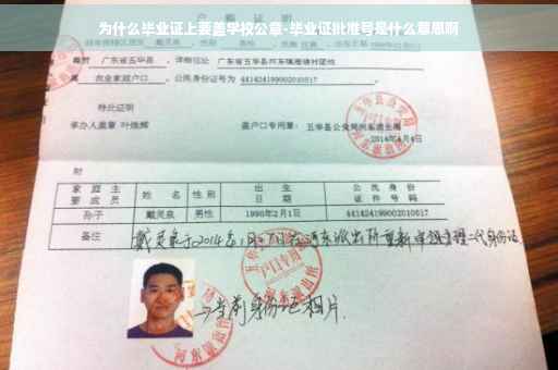 为什么毕业证上要盖学校公章-毕业证批准号是什么意思啊