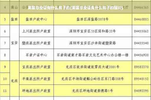 英国毕业证有什么样子的(英国毕业证有什么样子的图片)