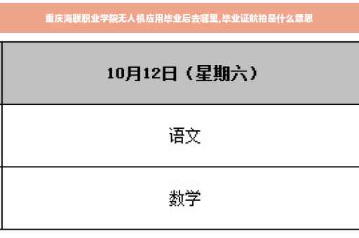 重庆海联职业学院无人机应用毕业后去哪里,毕业证航拍是什么意思