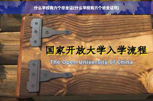 什么学校有六个毕业证(什么学校有六个毕业证书)