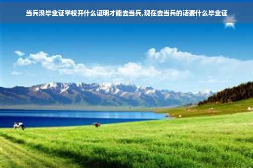 当兵没毕业证学校开什么证明才能去当兵,现在去当兵的话要什么毕业证